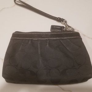 Black Coach Wristlet